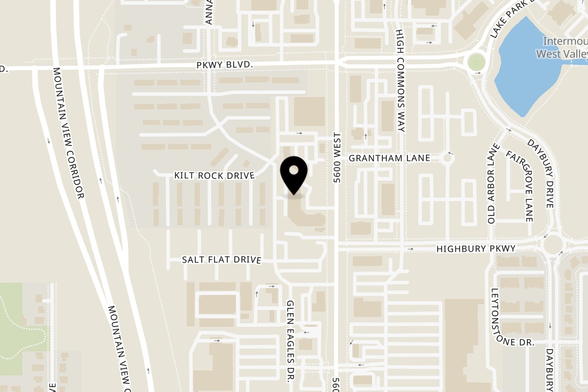 Map showing the location of Chicken Express West Valley on 2836 S 5600 W #1 in West Valley City
